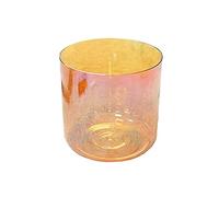Cuenco de cristal transparente for cantar, alquimia naranja, cuenco de chakra de 440 Hz con estuches de transporte resistentes, cuenco de sonido for meditación de yoga y curación de sonido (Color : 6