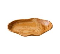 Cuenco de ensalada de madera rústica genérica - 15,75 pulgadas Natural Fruit Platter | Decorative Candy Dish, Farmhouse Tray for Kitchen Counter, Mesa, Living Room, and Snack Display