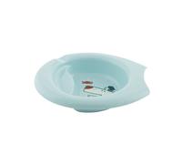 Chicco Plato de Comida Papilla Fácil, plato para niños pequeños con base antideslizante, diseño ergonómico, plato de destete, 6M+, bebé, Azul celeste