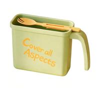 Cuenco De Fideos Instantáneos - Cuenco Y Tenedor Resistente Al Calor, Sin Lavado, Diseño | Sopa De Fideos Instantáneos Bowl Para Comidas Rápidas, Portátil, Casa, Dormitorio, Oficina, Apartamento, E