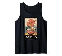 Cuenco de Fideos japoneses Ramen Tokio Retro Japanese Kana Souvenir Camiseta sin Mangas