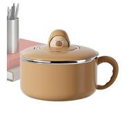 Cuenco de gran formato con tapa, vajilla para fideos, 1200 ml, gran tazón, escurridor inoxidable para ensalada, para sándwiches de verduras, hogar, oficina, desplazamientos