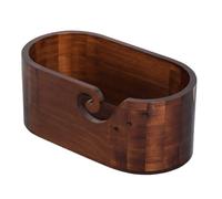 Cuenco de hilo de madera - Puerta de punto, organizador de almacenamiento dispensador | Cuerda de lana hecha a mano para tejer a ganchillo artesanía, accesorio liso accesorio para ca