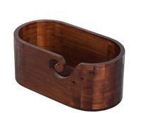 Cuenco de hilo de tejer - Bonito cuenco de ganchillo | Dispensador de hilo de madera | Cuenco de alambre Wea viing | Cuenco de ganchillo liso con diseño de rizo | Soporte de bola para f