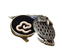 Cuenco de incienso de búho vintage: solución de corrección de abrasador de superficie, estilo receptor de cenizas ornamental, parte inferior con aislamiento térmico + alas estables, aleación de zinc r