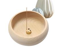 Cuenco de Incienso de Madera, Soporte para Varillas de Incienso | Soporte de Madera para Varillas de Incienso, Plato de Madera para Varillas de Incienso, Quemador de Cuenco para varill
