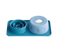 Cuenco de Lamer para Perros con Pelota Que Rueda Plato de Silicona 2 en 1