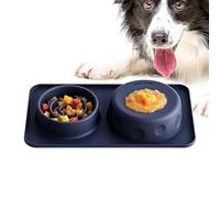 Cuenco de Lamer para Perros con Pelota Que Rueda, Plato De Silicona 2 En 1 Antiahogo Y Antideslizante, Lento Perruno 500 ml, Apto para Comer Premios Líquidos, De Yogur Y Enriquecimiento Alimenticio