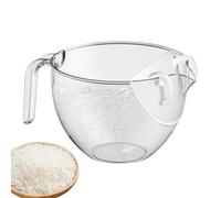 Cuenco de lavado de arroz, cesta de filtro con escurridores laterales, colador de cuenco de lavado de arroz, para frutas, verduras, frijoles, granos, cereales, pasta, limpieza de alimentos