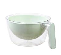 Cuenco De Lavado De Frutas - Preparación Vegetariana Con Mango Giratorio | Arandela De Frutas Y Verduras Para Alimentos De Ensalada De Cocina Que Mezcla Limpieza De Cocina Preparación De Camping A