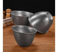 Cuenco de lechuga de acero inoxidable con tratamiento vintage y geometría funcional para uso diario y ocasional (19 cm)