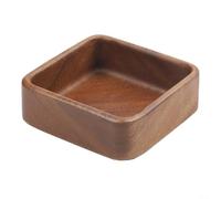 Cuenco de madera de nogal, plato de servir de nogal sólido para frutos secos, caramelos de frutas, acabado de aceite de cera de madera natural, bandeja decorativa pulida a mano para cocina y comedor
