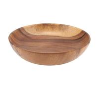 Cuenco de Madera Hecho a Mano de Madera de, Ensalada, Sopa, Arroz, Utensilios de Cocina para Presentación Creativa de Alimentos (20 * 4,5 cm)