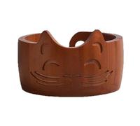 Cuenco de Madera para Lana Caja de almacenamiento cuenco redondo madera for hilo para Tejer
