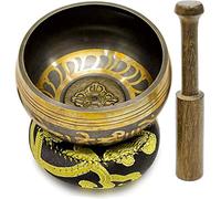 Cuenco de meditación de atención plena Cuenco de metal hecho a mano que crea un hermoso sonido Juego de cuencos tibetanos Instrumentos musicales de Nepal Regalos espirituales for mujeres Cuenco de son