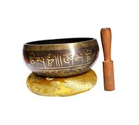 Cuenco de meditación tibetano Cuenco espiritual para cantar Cuenco Zen Prop Cuencos para cantar del Tíbet Meditación Yoga Arco para cantar Cuenco de música budista Equipo budista de Nepal Carillón