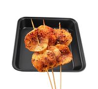 Cuenco de metal - Placa de cocción sin capas, formas sólidas para el horno | Utensilios de cocina cuadrados duraderos, platos resistentes para pasteles, galletas, pasteles, pan y platos salados