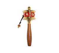 cuenco de oracion, Rueda de oración tibetana, Rueda de oración de mano Rueda de oración budista Rueda de oración Rueda de oración budista Rueda de oración tibetana tallada a mano Espiritual/Relajación