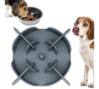 Cuenco de perro lento para comederos - Dogg Dogg Bowll | Pizzle no resbalado para mascotas platos de alimentación de alimentos más lentos | Bowwl lamiendo silicona con asentamiento de succión | In