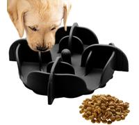 Cuenco de perro lento para comederos - Dogg Dogg Bowll | Pizzle no resbalado para mascotas platos de alimentación de alimentos más lentos | Bowwl lamiendo silicona con asentamiento de succión | In