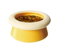 Cuenco de Piedra Pómez para Pájaros y Bebedero 2 en 1 con Afilador de Pico | Cuenco de pómez natural para comida Loros, inseparables, canarios, ninfas, periquitos y cotorras sol