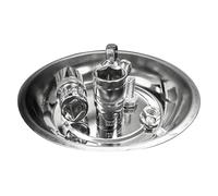 Cuenco de piezas magnéticas, soporte de acero inoxidable, fuerte agarre magnético, base antideslizante, diseño resistente al óxido de 3/4/6 pulgadas, almacenamiento seguro para tornillos, tuercas