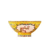 Cuenco de porcelana antiguo,Cuencos cerámica,13cm 5in arroz Ensalada doméstica Fideos Jingdezhen Calibre alto 6,8 cm Azul