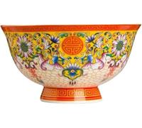 Cuenco de porcelana antiguo,Cuencos cerámica,15,8 cm 6 pulgadas Jingdezhen for el hogar Arroz Calibre, alto 7