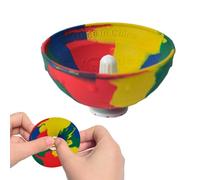 Cuenco de Primavera - Camuflaje | Juguete de Pelota Hinchable - Juguete sensorial de Salto portátil - Cuenco Que rebota para niños del estrés Regalo de cumpleaños Colorido Juego Profesional de