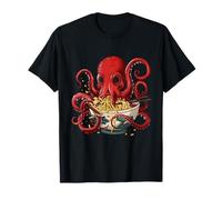 Cuenco de ramen con forma de pulpo, diseño Kawaii Sea Creature, con forma de pulpo Camiseta
