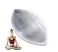 Cuenco de selenita para Carga de Cristales, Bandeja para Platos de, Accesorios de meditación para Limpieza de oración, curación de Altar, Manchas