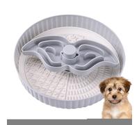 Cuenco de silicona antideslizante apto para lavavajillas, cuenco de rompecabezas para perros, pequeño, mediano y grande, para exteriores, jardín, hogar, interior