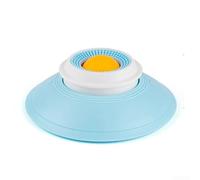 Cuenco de silicona para lamer perros con ventosa para un montaje seguro durante la alimentación lenta de alimentos húmedos (amarillo)