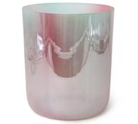 Cuenco de sonido de alquimia de colores for meditación de yoga y curación de sonido, novedoso cuenco de cristal con golpeador acrílico y junta tórica gratis, cuenco de chakra de cuarzo(432Hz,8"E)