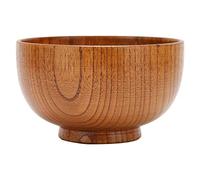 Cuenco de Sopa Japonés, Cuencos de Arroz de Sopa de Madera Estilo Japonés Cuenco de Madera Maciza de Azufaifo Cuenco de Madera Hecho a Mano para Arroz, Sopa, Salsa, Café, Té, Decoración