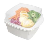 Cuenco de vapor para microondas, recipiente de cocina, utensilios de cocina resistentes al calor | de calefacción por vapor, preparación de alimentos saludables, solución para comidas de