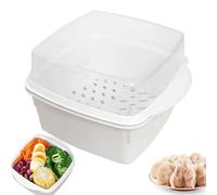 Cuenco de vapor para microondas, vaporizador para cocinar en microondas - Vaporera de verduras,Recipiente para alimentos, utensilios de cocina para microondas, tazones, vaporizador calefactor para coc