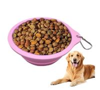 Cuenco de viaje para perros, contenedor plegable para alimentos, cuenco portátil multiusos para playa, coche, barco, caminar, camping, senderismo, viajes, caravana