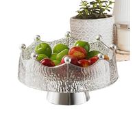 Cuenco decorativo, 27,7 cm, para la decoración de mesa, con 8 tenedores, soporte para frutas y organizador, para servir pan, postres, aperitivos, ensaladas, pasta