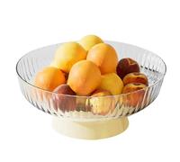 Cuenco decorativo con pie - Cuenco de frutas moderno, elegante porta aperitivos, organizador de llaves ligero, elegante bandeja para teléfono móvil | duradero, creativo, versátil cuenco con pies