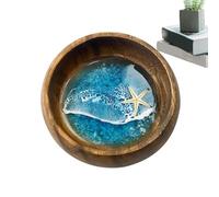 Cuenco decorativo con temática de mar, decoración hecha a mano, para guardar llaves, suministros de arte con temática de mar, para casa, playa, boda