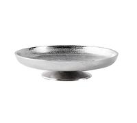 Cuenco decorativo de aluminio, plata, decoración de lujo, moderno, de metal, decoración de mesa, boda, decoración de Navidad, para salón, comedor o cocina, XL 29,5 cm