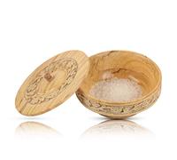 Cuenco decorativo de madera con tapa para servir aperitivos, hecho a mano, 15,24 cm, para frutas, café, mesa, encimera, tazón para llaves, apto para comida, cocina, sala de estar, decoración del hogar