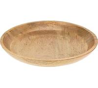 Cuenco decorativo de madera de mango XL, diámetro de 40 cm, para decoración de mesa, frutero de madera