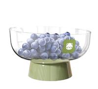Cuenco decorativo grande - Bonito cuenco de frutas moderno - Moderno pie alto con pedestal de drenaje extraíble, soporte para dulces para cumpleaños o Navidad