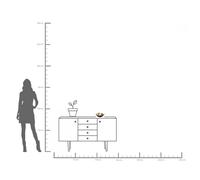 Cuenco decorativo KARE Flower Bloom, negro/oro, hecho a mano True