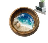 Cuenco decorativo marino, cuencos temáticos de mar - Decoraciones para fiestas de boda temáticas de playa - Cuenco decorativo para guardar llaveros, cuencos de resina para platos de playa para