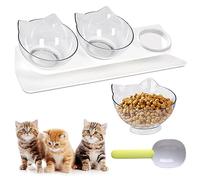 Cuenco del Gato 3 en 1, Comedero Gatos, Tazón de Alimentación para Gatos, Tazón de Gato Ortopédico, Comedero Gato Elevado para Gatos Perros