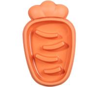 Cuenco dispensador de distracción en forma de zanahoria para comer lentamente, cuenco creativo de plástico antideslizante para lamer gatitos que es lavable
