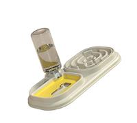 Cuenco doble 3 en 1 para mascotas con botella de agua para uso doméstico, alimentador lento para perros, plato de alimentación lenta, fuente de alimentación segura